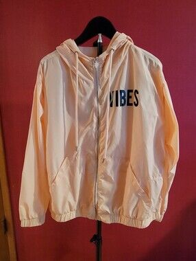 Miss Chievous-Peach Bomber Jacket with Hood